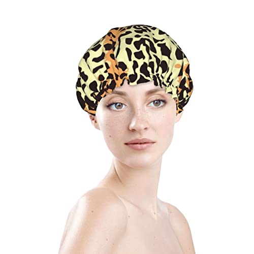 נשים לשימוש חוזר למתיחה שולי שיער כובע נמר צבעוני הסוואה קאם שכבות כפול