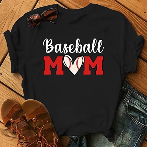 חולצת אימא בייסבול נשים 2023 חולצת עונת בייסבול מאוורר בייסבול מתנה טי מתנה משחק מזדמן ימי חולצות שרוול קצר
