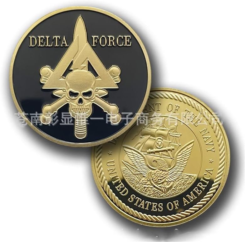ספינות נדירות מדליה צבאית ארהב חיל נחתים מטבע מטבע מטבע גולגולת קשיח מטבעות נשר אמריקאי מטבעות זהב אספנות