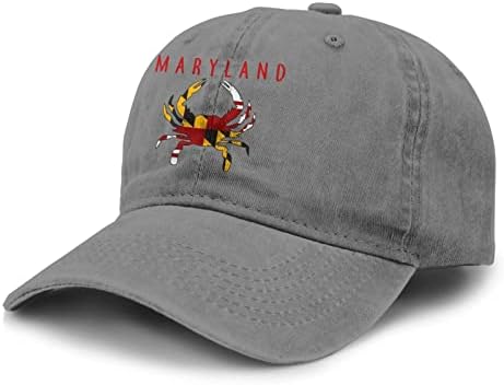 מרילנד מדינת דגל סרטן בייסבול כובעי יוניסקס רך קסקט כובע אופנה ג ' ינס כובע בציר מתכוונן אבא כובע שחור