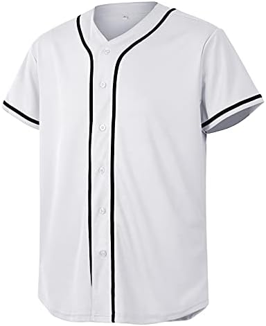 גופיית בייסבול לגברים ונשים, חולצות בייסבול לחולצת כפתור בהתאמה אישית, מדי ספורט היפ הופ היפסטר