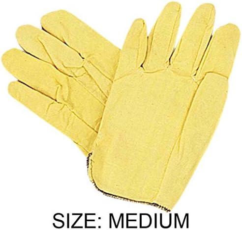 כפפות גינון ספוגות ויניל צהובות בגודל בינוני: ג ' ל-49501