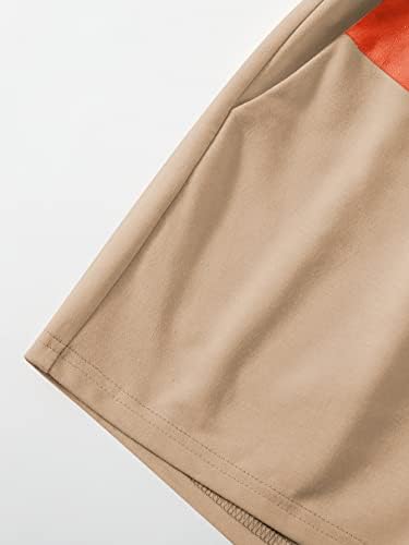 Soly Hux מכנסיים אלסטיים מזדמנים של נשים המריצים מכנסי זיעה בעלי גוש צבעים גבוה עם כיסים