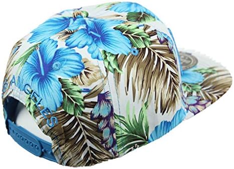 לוס אנג ' לס בייסבול כובע הוואי כובע פרחוני מזדמן שטוח ביל טרופי