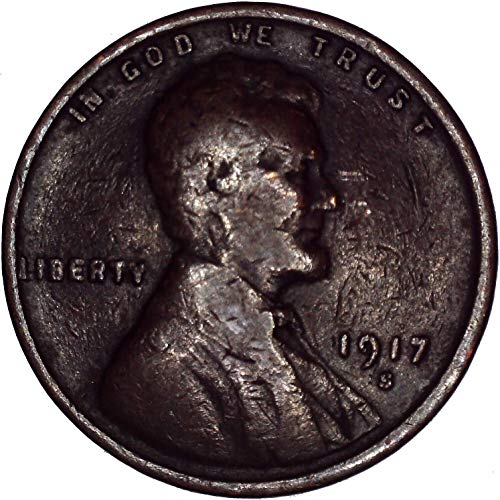 1917 S Lincoln Weat Cent 1C בסדר מאוד