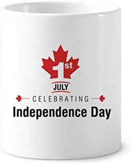 יום העצמאות של קנדה דגל המייפל דגל המברשת שיניים מחזיק עט ספל קרמיקה עמדת עיפרון