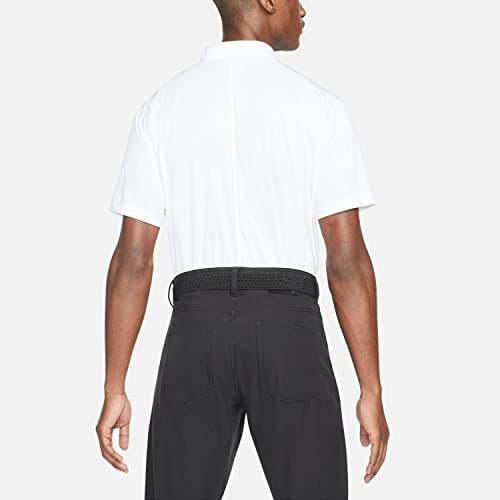 חולצת פולו גולף של נייקי דריפט ויקטורי לגברים לבן / שחור