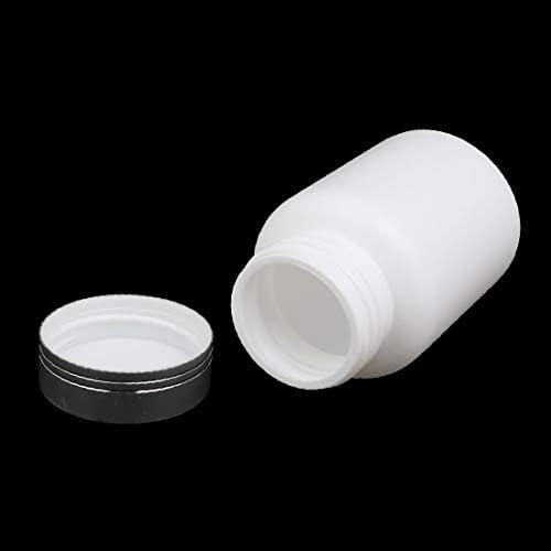 X-DREE 120 מל 86 ממ גובה HDPE פלסטיק בקבוק אחסון בצורת עגול לבן 5 יחידות (120 מל 86 ממ אלטורה HDPE Botella de Almacenamiento en Forma Redonda de Plástico, Blanc-O 5pcs