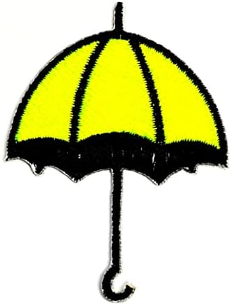 קליינפלוס 3 יחידות. ירוק מטרייה רקום ברזל על לתפור על תיקון עבור תלבושות להלביש ג ' ינס מעילי כובעי תרמילי חולצות אופנה אמנויות מטריית גשם קריקטורה מדבקת תיקוני
