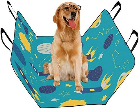 קריקטורה חמוד הדפסת רכב מושב מכסה לכלבים עמיד למים החלקה עמיד רך לחיות מחמד רכב מושב כלב רכב ערסל עבור מכוניות משאיות רכב שטח