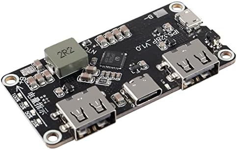 Dorhea 2PCS IP5328P Boost Boost מודול טעינה כפול USB 18650 סוללה מטען מהיר אוצר TPYE-C 3.7V עד 5V 9V 12V שלב מהיר מעגל מטען מהיר QC2.0 QC3.0 לוח עיקרי נייד