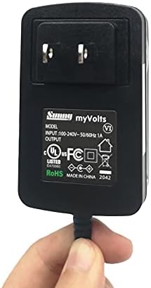 Myvolts 9V מתאם אספקת חשמל תואם/החלפה לממשק M -Midisport 8x8 MIDI - התקע האמריקני