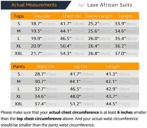 חולצת דשיקי אפריקאית של Laxx גברים אפריקאית, דפוס שבטי מסורתי הדפס זהב, עליון שרוול ארוך ומכנסיים חליפת מכנסיים ... זהב לבן, גדול