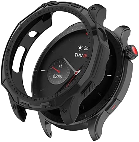 מקרה תואם ל- Amazfit GTR 4 שעון כיסוי מקרים צבעוני סיליקון מגן על סיליקון מגן מגן על שרוול מגן על Amazfit GTR 4 Smartwatch