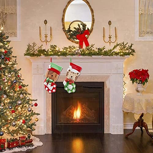 חג המולד גרבי בד חג המולד גרב תיק וחג המולד תליית גרבי למסיבה קישוט וחג המולד קריקטורה אדום סט עץ קישוטי קישוטים
