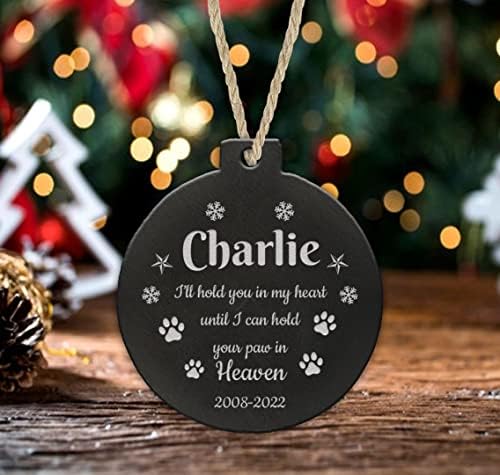 בעבודת יד על ידי סטוק אישית כלב זיכרון חג המולד צפחה תכשיט לחיות מחמד זיכרון עגול חג המולד מזכרת
