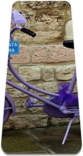 סיבזה אופניים לבנדר פרימיום עבה יוגה מחצלת ידידותי לסביבה גומי בריאות & כושר החלקה מחצלת עבור כל סוגים של תרגיל יוגה ופילאטיס