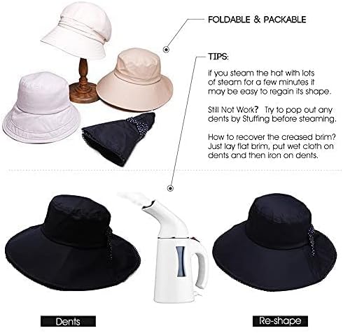 Comhats קיץ UPF50+ כובעי שמש לנשים