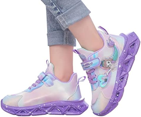 נעלי ספורט לילדים עם אורות נסיכה נושמת תאורה קז'ן קל משקל ילדים בגודל 4 נעלי נעליים פעוטות