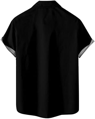 חולצות טיליל ליל כל הקדושים לגברים דלעת קצרה כפתור מתיחה קיץ במורד חולצות חוף חולצות רחוב צמרות01