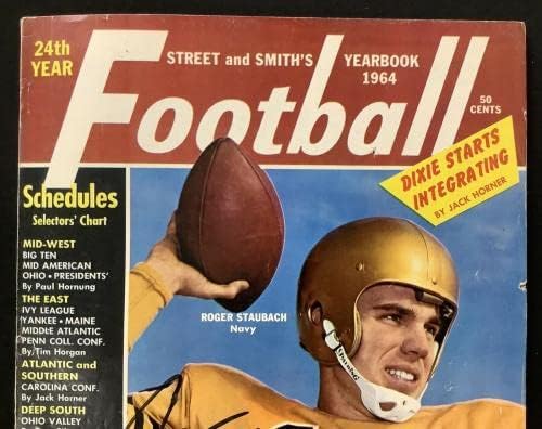 רוג 'ר סטאובך חתם על ספר השנה של פוטבול סטריט וסמית' ס משנת 1964