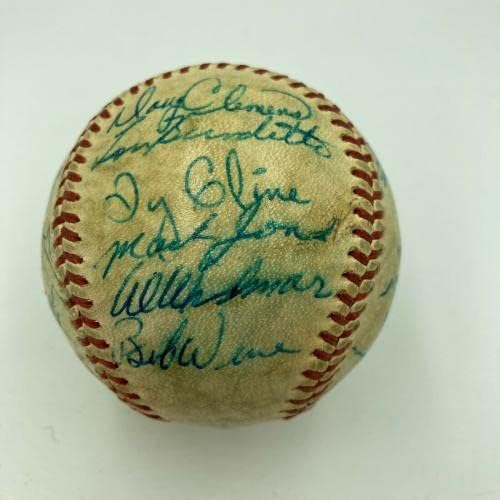 אד לופט לוו בורדט גדס חתום על המשחק של שנות החמישים השתמש בבייסבול קרונין JSA COA - משחק MLB השתמש בייסבול