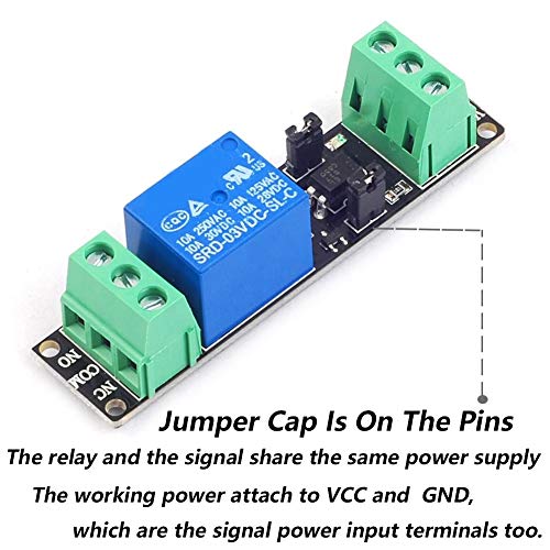 לוח ממסר 3V עבור Raspberry Pi Arduino Medule Module 1 ערוץ Opto-isolate Trigger ברמה גבוהה עבור IoT ESP8266 Microcontrolers Board