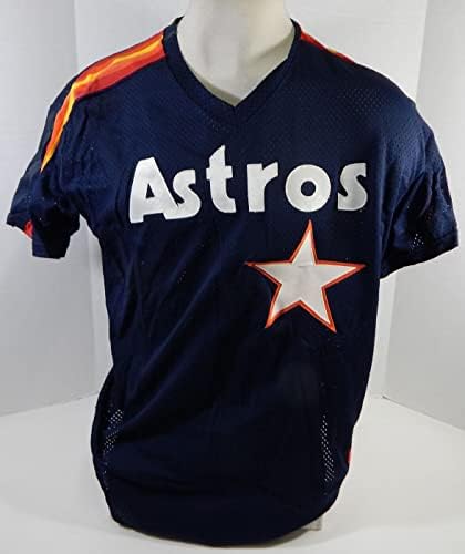 1986-93 יוסטון אסטרוס 68 משחק שהונפק על חיל הים ג'רזי תרגול NP REM 46 78 - משחק משומש גופיות MLB