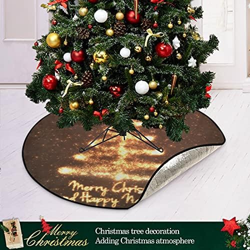 עץ חג המולד עץ חג המולד מחצלת עץ אטום למים עמדת מגש שטיח מחצלת מתחת לאביזר עץ חג המולד להגנה על הרצפה אספקת בית חג המולד 28 אינץ '