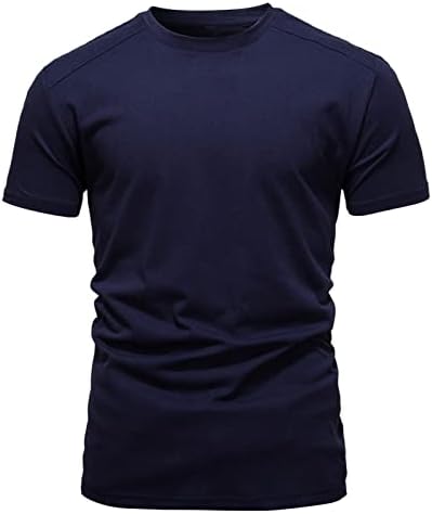 חולצת טריקו מזדמנת בצבע מוצק לגברים צמרות סוודר רכות רכות