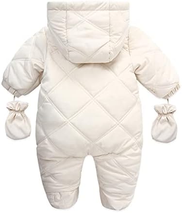 הלבשה עליונה חליפת שלג בנות מעיל תינוק סרבל ברדס מעיל חם בנות מעיל & מגבר; מעיל עם כפפות בנות