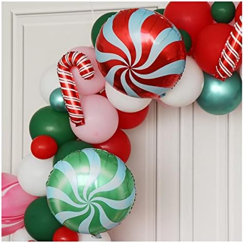 בלון Haubis Balloon Balloon Arch 2 הגדר בלון סרט אלומיניום חג המולד