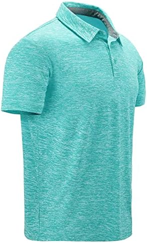 חולצות פולו של Secood לגברים לחות מפתחים שרוול קצר חיצוני ביצועים ספורט טקטי חולצת טניס גולף טקטי