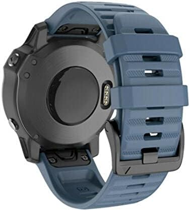 Dyizu 26 20 22 ממ סיליקון מהיר מהיר רצועת שעון רצועת רצועת Garmin Fenix ​​7x 6x Watch Easyfit Strap Strap Strap