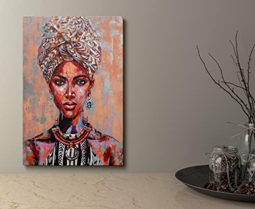 קיר קיר באפרו -אמריקני אמנות ארט ממוסגרת אישה מלכה ליידי תמונות תפאורה לחדר שינה חדר שינה משרד ביתי יצירות אמנות מוכנות לתלייה