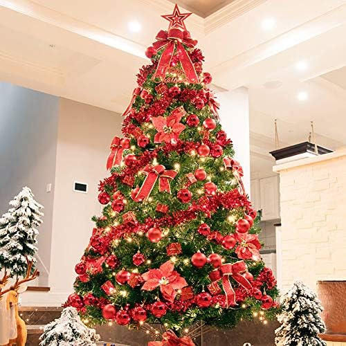 סט עץ חג המולד של Yumuo Premium, עץ אורן חג המולד המלאכותי המדהים למשרד מסיבות בית מקורה קישוט חופשה חיצוני-ג '300 סמ (10ft