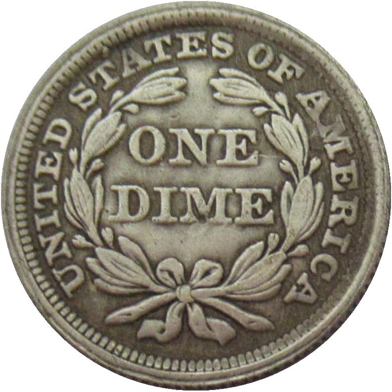 דגל אמריקאי 10 סנט 1840 מטבע זיכרון מצופה כסף מכסף