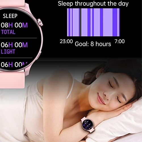 שעון חכם של Xunion עבור אנדרואיד ולטלפונים של iOS, רשומת פעילות אטומה למים IP67 עם מסך צבע מלא נוגע ללב, שיחת Bluetooth, HEA