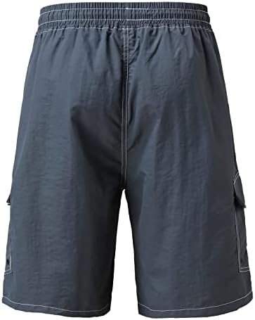 גזעי שחייה של Beuu Mens, מכנסיים קצרים מהיר של חוף קיץ יבש מהיר משקל קל משקל משקל עם כיסים