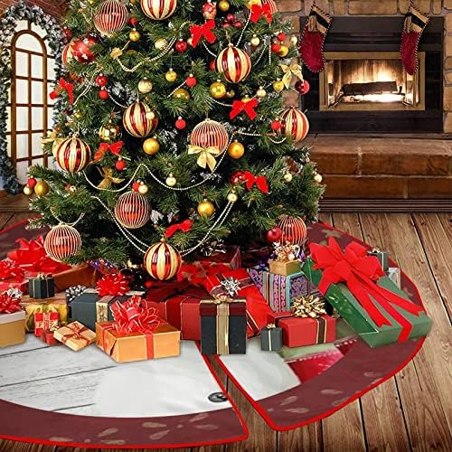 חצאיות עץ חג מולד שמח 36 x36 תן לזה שלג איש שלג עץ עץ פתית שלג עץ אדום מרקם חווה עץ עץ עץ עץ לחג המולד עץ עץ לחג קישודים