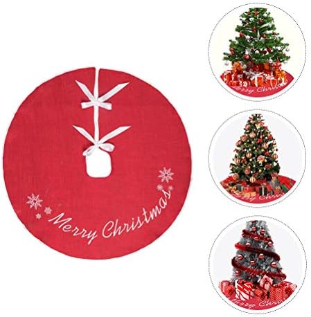 3 יח 'חצאית עץ חג המולד עץ חג מולד שמח מחצלת מסיבת חג המולד מספקת קישוטים לחג המולד מתנות קישוטים