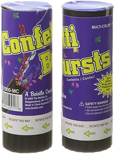 Beistle 57900-MC Confetti Bursts, Multiceplor 2-Pack, 7.5