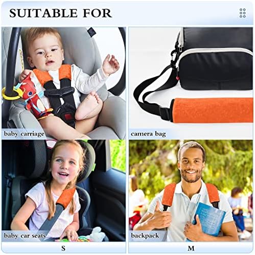 כרית חגורת הבטיחות של Umiriko מכסה רפידות רצועות בטיחות בטיחות אדומות בכתום בטיחות בטיחות בטיחות בטיחות למבוגרים וילדים נחמה אוניברסלית 2 חבילה M 20825