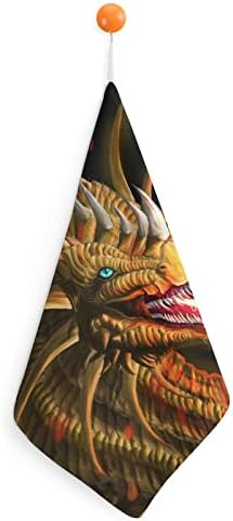 Lurnise מגבת יד דרקון מגבות מגבות מנה עיצוב שרוך לספורט מטבח אמבטיה