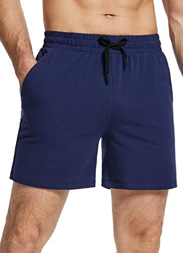 מכנסיים קצרים אתלטים בגודל 5.5 ספורט. כותנה קיץ זיעה מזדמנים פיג'מה טרקלין ג'וג'ר אימון כושר מכנסיים קצרים עם כיסים