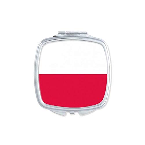פולין לאומי דגל אירופה המדינה מראה נייד קומפקטי כיס איפור כפול צדדי זכוכית