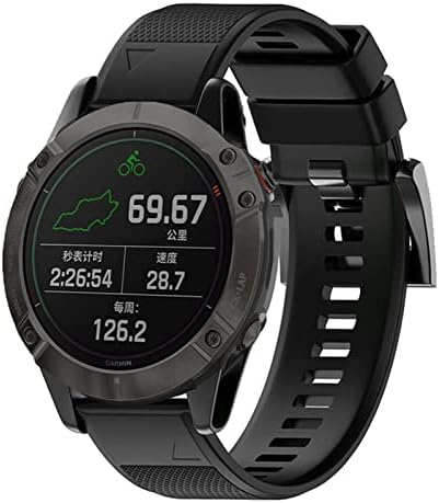 Tioyw Sport Silicone Watchband רצועת כף היד עבור Garmin Fenix ​​7 7x 6x 6 Pro 5x 5 Plus 3HR 22 26 ממ EasyFit מהיר שחרור מהיר