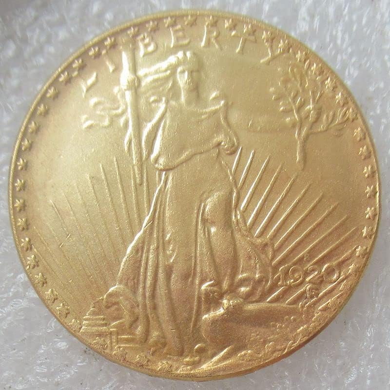 12 שנים אופציונלי 20 $ עותק זר מטבע זיכרון מצופה זהב