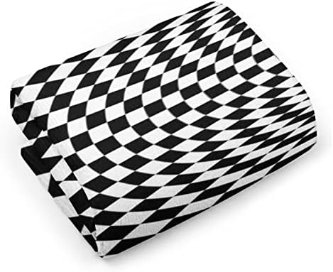 מערבולת פסיכדלית שחור לבן מגבת כביסה מגבת 28.7 X13.8 מטליות פנים סיבי סופר -סין מגבות סופגות מאוד מגבות