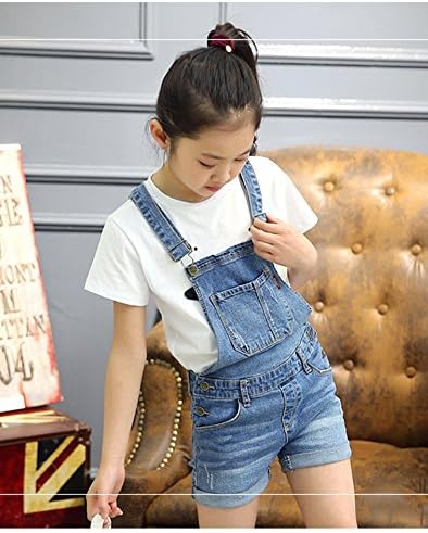 סיטמפטול בנות ילדים גדולים קטנים במצוקה ג 'ינס כותנה ביריות ג' ינס סינר סרבל 1